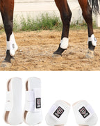 Harrison Howard Horse Tendon Boots Open Front/Fetlock Boot for Horse Protective Boots for Jumping, Trail Riding Set of 4 - Image 12