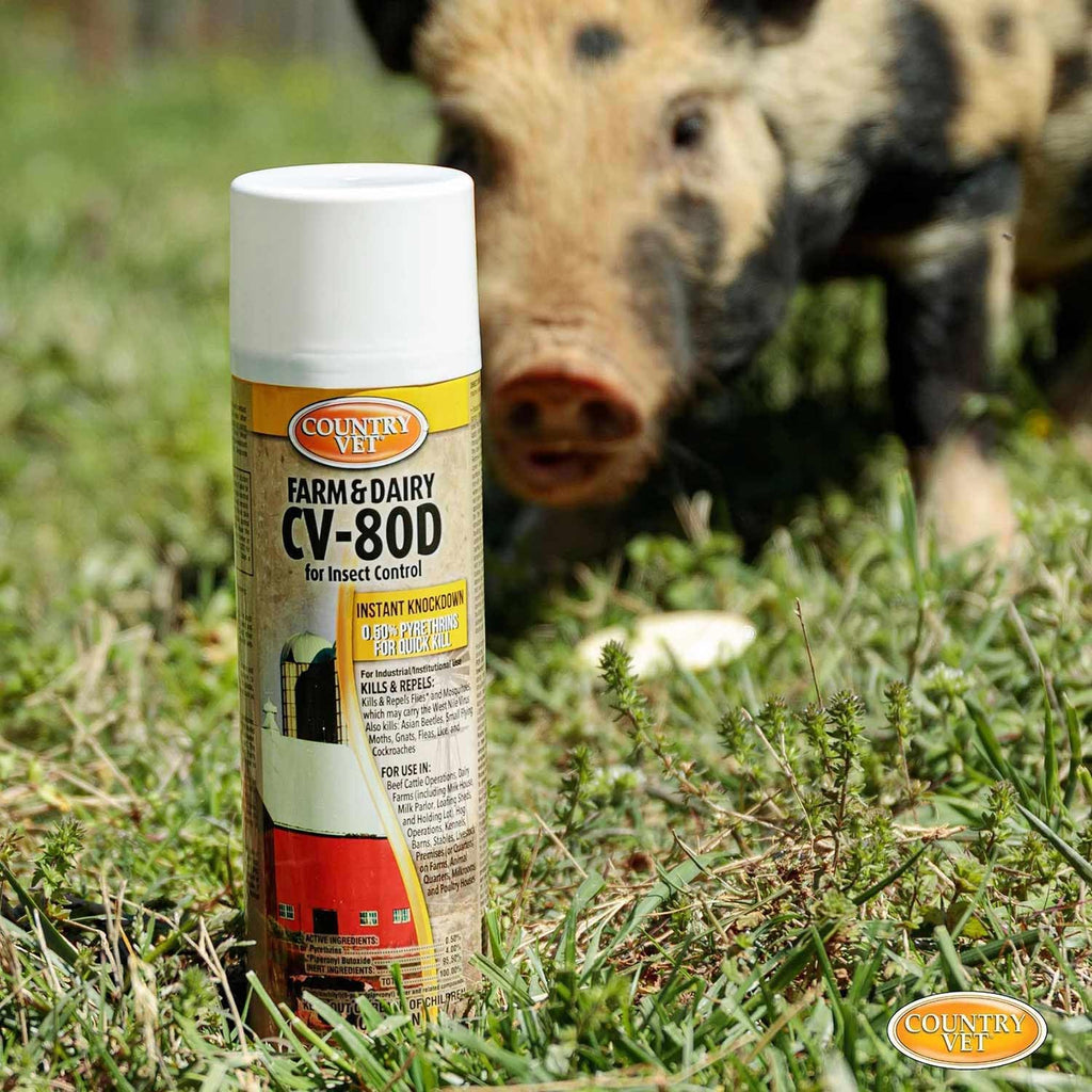 Country Vet farm and dairy insect spray cap and top view