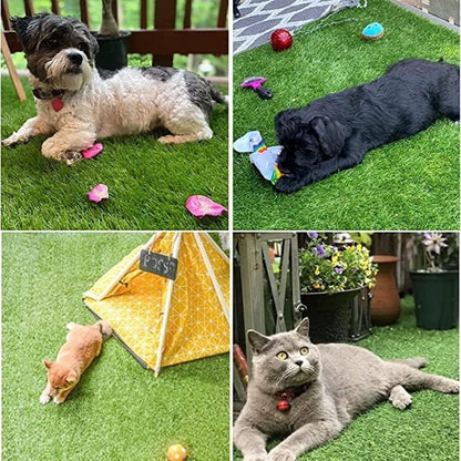 Ssriver artificial grass rug used as apartment pet toilet