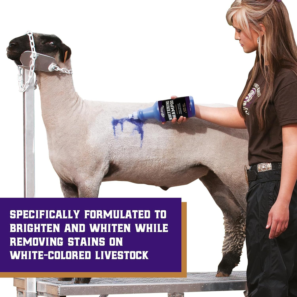 Weaver Livestock whitening shampoo bottle front view