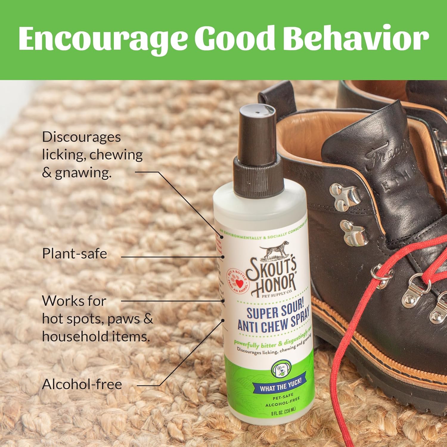 Application of Skout's Honor spray on household furniture