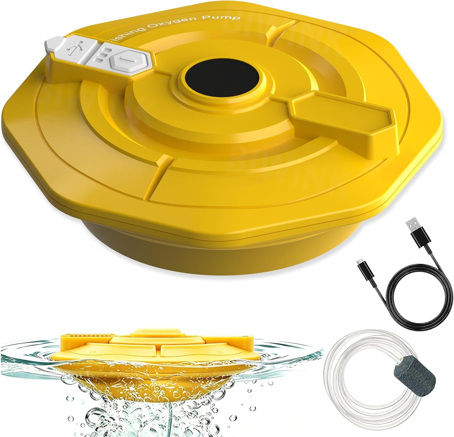 KBBYT Rechargeable Floating Aerator Pump front view