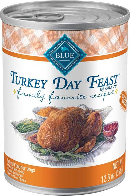 Blue Buffalo Family Favorite Recipes Sunday Chicken Dinner in Gravy Natural Wet Dog Food for Adult Dogs, Grain-Free Recipe with Natural Ingredients, Vitamins & Minerals, 12.5-oz. Can (12 Count) - Image 13