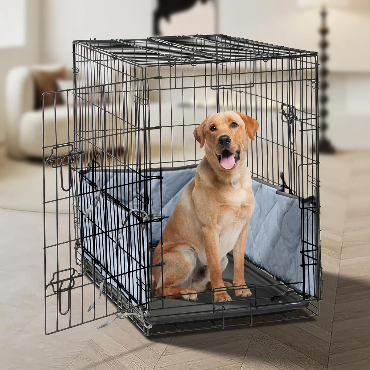 Yxzhyaba crate bumper height coverage for medium dogs