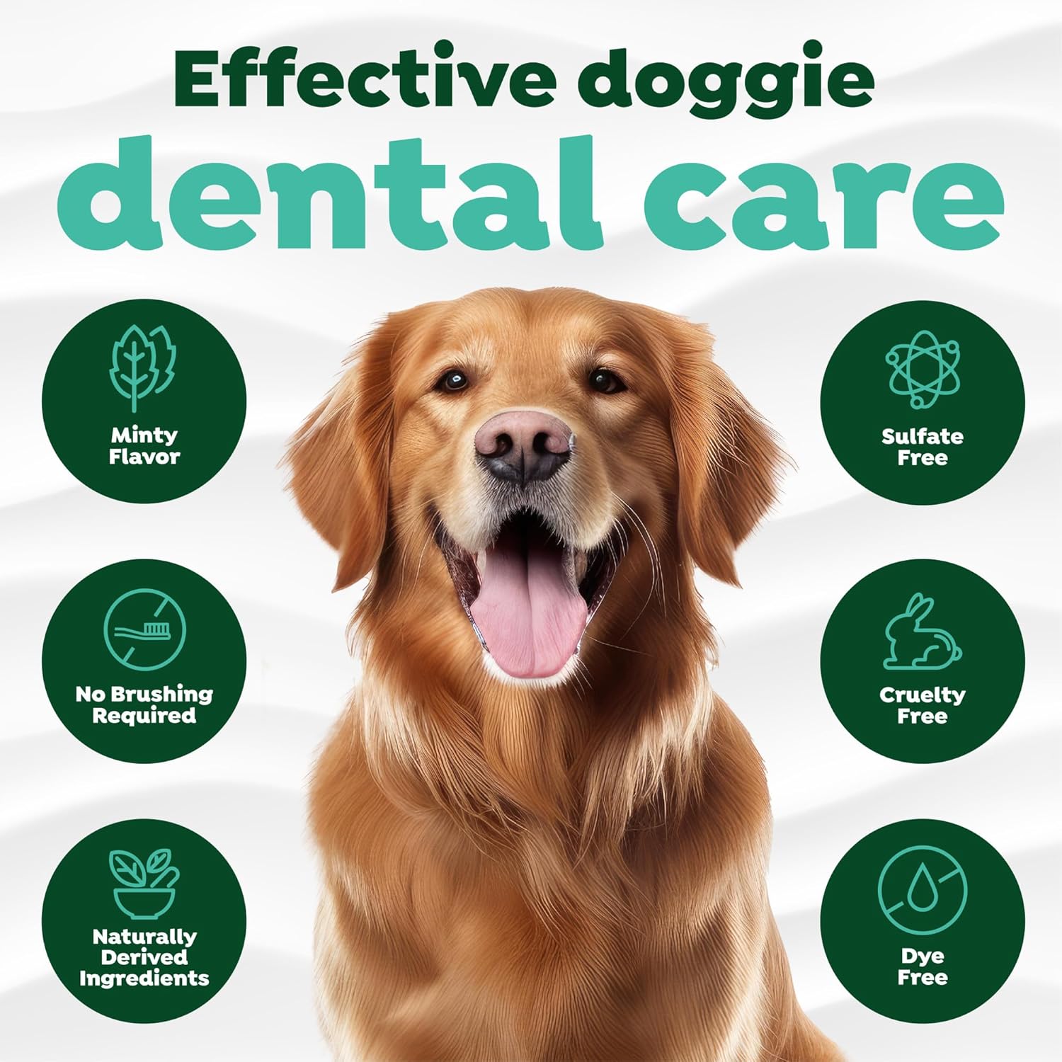 No brushing pet dental gel by TropiClean for fresh dog breath.