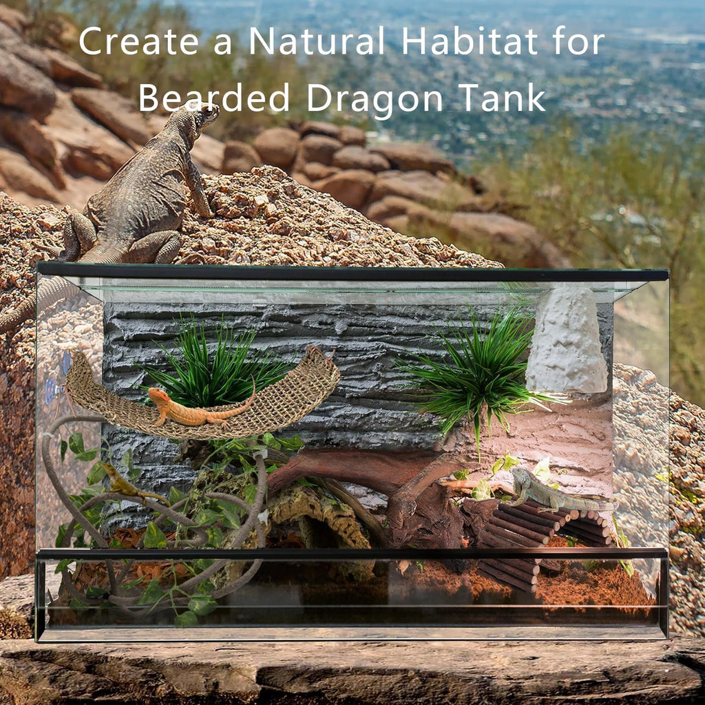 TankMatDecor 9 piece terrarium decoration kit