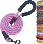 MayPaw Heavy Duty Rope Dog Leash, 3/6/8/10/12/15/20/30 FT Nylon Pet Leash, Soft Padded Handle Thick Lead Leashes for Large Medium Dogs (Blue Black, 1/2" * 8') - Image 13