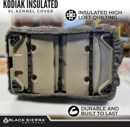 Black Sierra 41" Insulated XL Dog Kennel Cover - Ventilated, WeatherResistant Crate Cover with Carry Handles, Perfect for Duck Hunting, ColdWeather Transport, Camping & Travel - Image 9