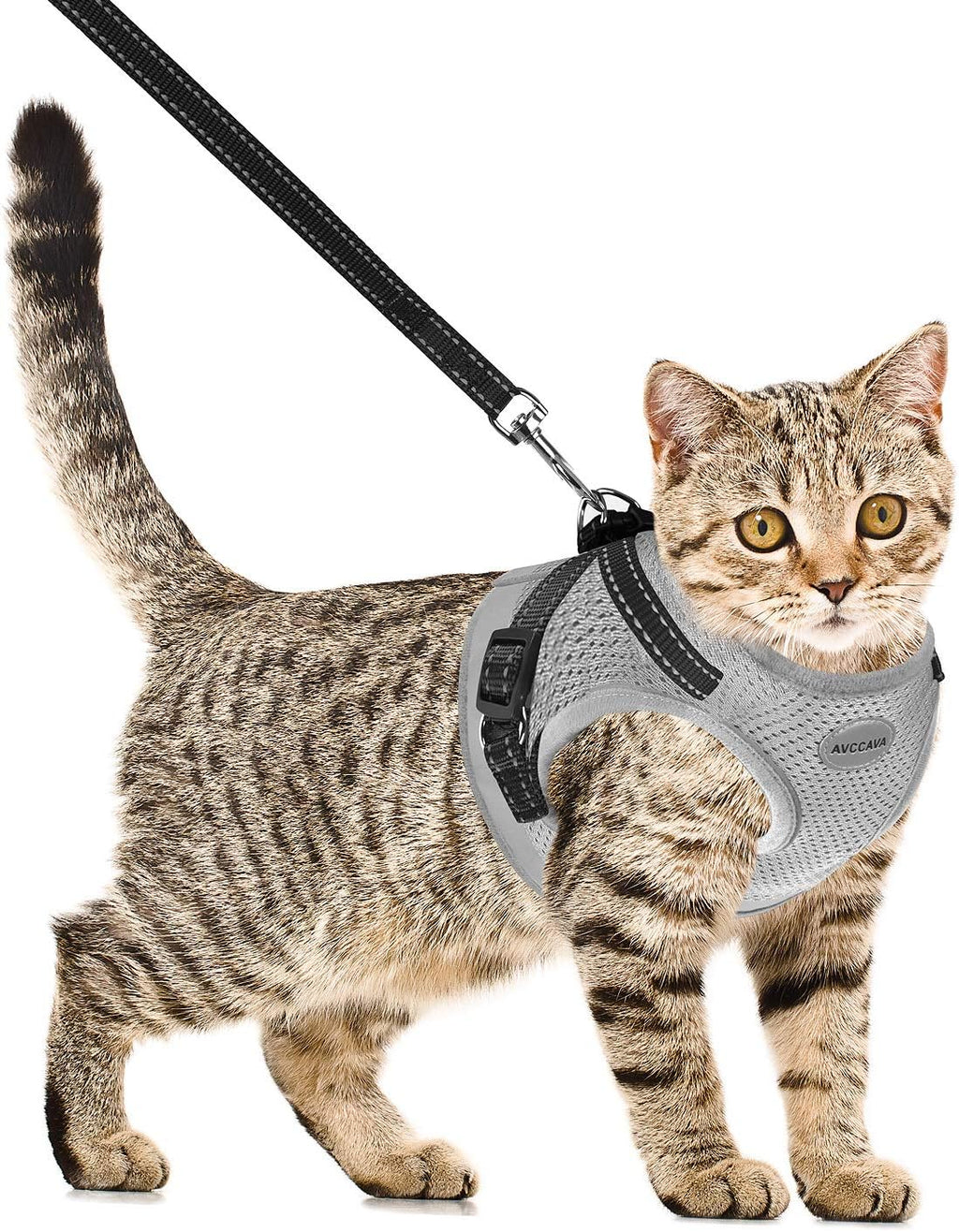 AVCCAVA cat safety vest packaged with complete leash set components