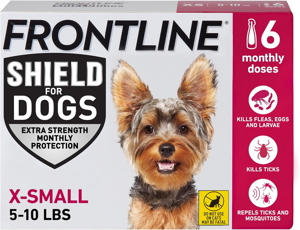 FRONTLINE Shield Flea & Tick Treatment for X-Small Dogs 5-10 lbs., Count of 3 - Image 9