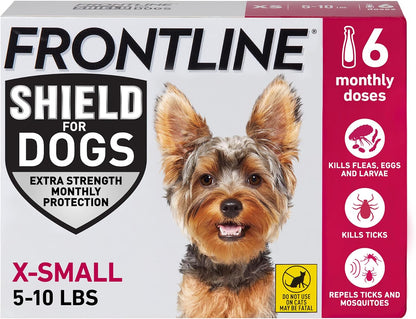 FRONTLINE Shield Flea & Tick Treatment for X-Small Dogs 5-10 lbs., Count of 3 - Image 9