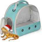 Bearded Dragon Travel Carrier,Lizards Carrier, Small Animal Travel Carrier for Sugar Glider Hedgehog Rat Parrot Bird Guinea Pig, Portable Guinea Pig Travel Bag for 2 - Image 9