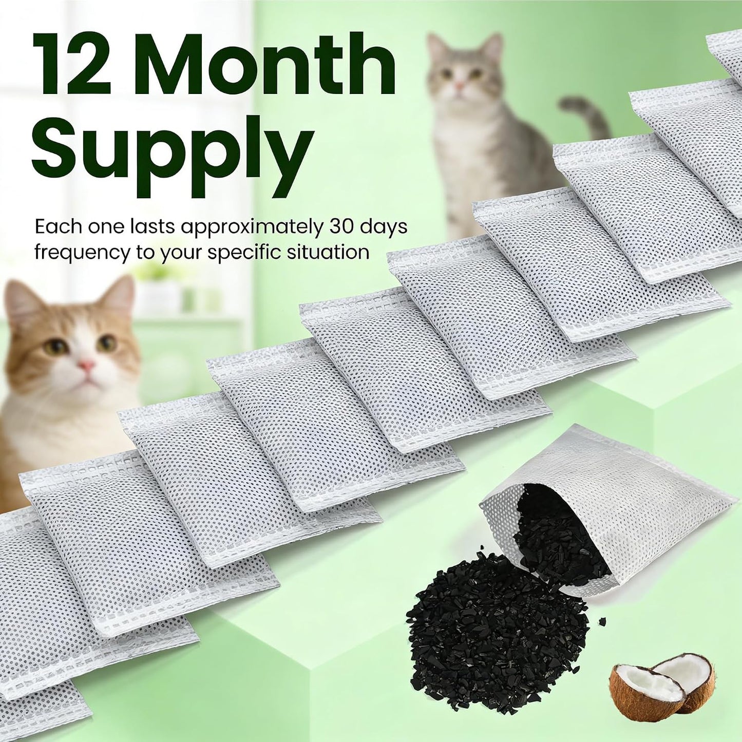 Premium quality NewKe charcoal filters showing the durable mesh design that prevents carbon leakage.