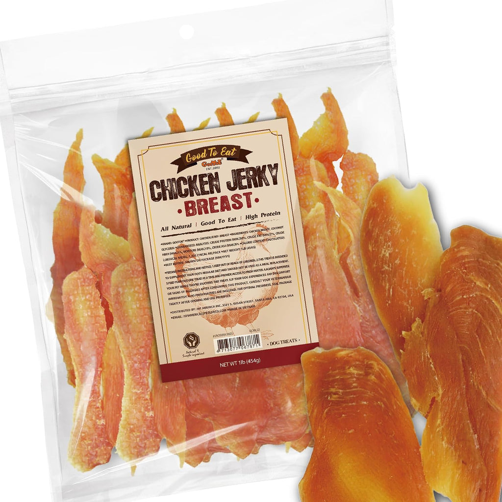 Gootoe chicken jerky dog treats front view packaging