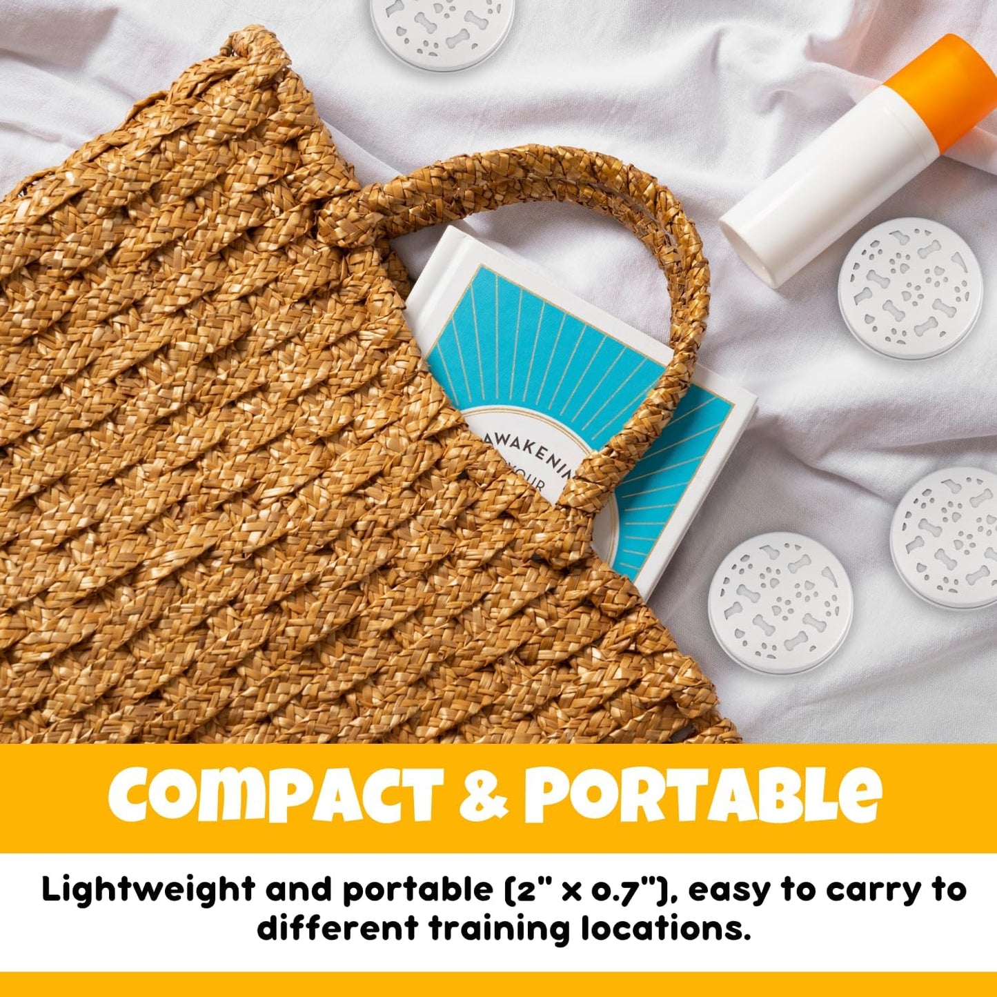Small portable scent training containers for dogs
