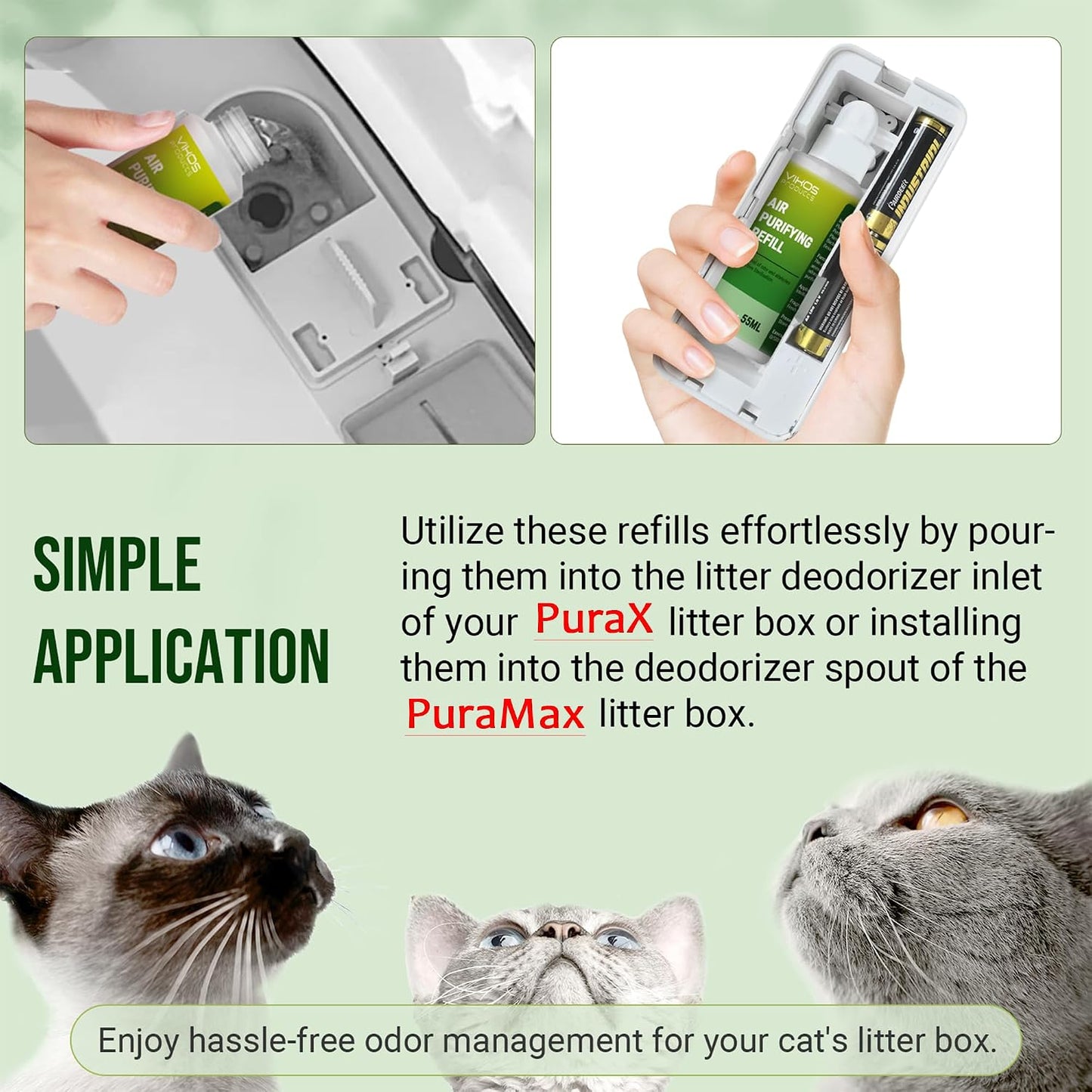 Natural plant extract pet odor remover solution bottle detail view