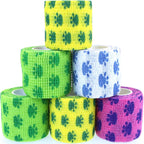 Heart printed adhesive bandage wrap for joint protection