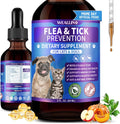 WEALLIN flea and tick prevention drops front view of the bottle showing bacon flavor label.