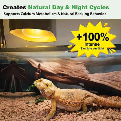 Repti Zoo 100W self ballasted mercury vapor bulb showing the standard Edison screw base