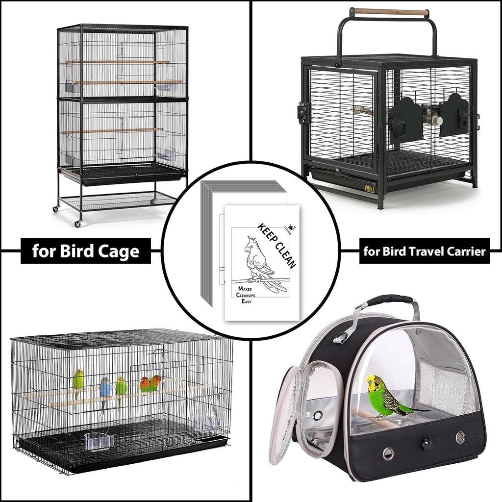 Tababao bird cage liner stack ready for use
