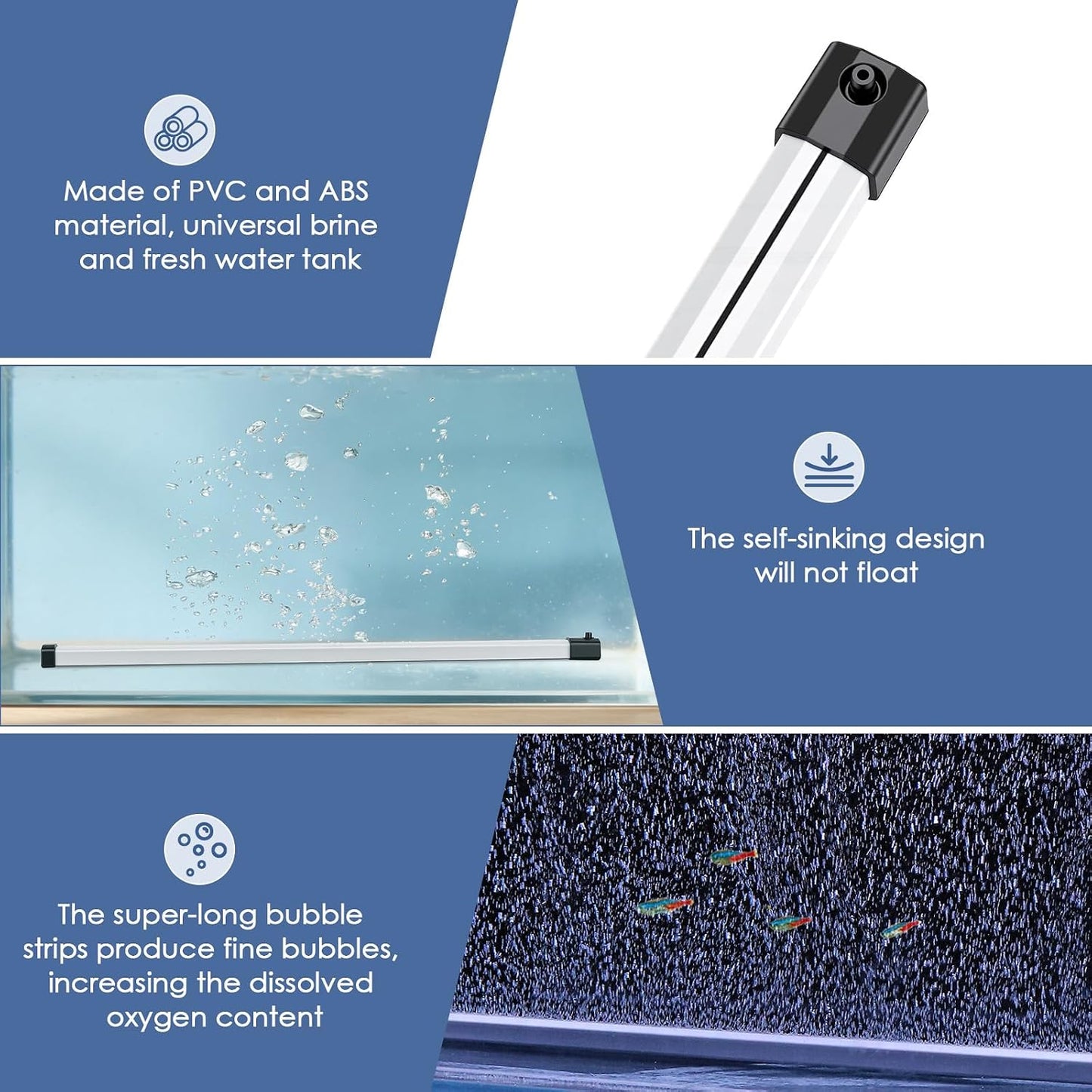 Hygger oxygen diffuser kit including bubble bar and air tubing accessories