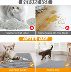 A domestic cat stepping onto the soft non toxic EVA foam surface of the Ondware mat