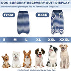 Pelukoa surgical onesie for female spay wound protection close up