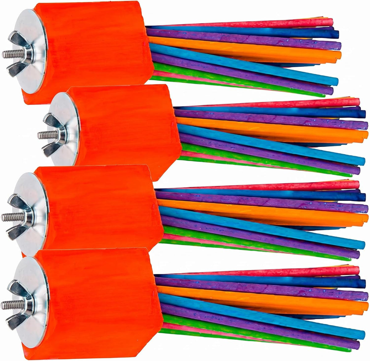 Super Bird Creations - SB301 Chewable Paper Party Bird Toy with Colorful Lollipop Sticks - Ringnecks Medium Conures Parrot - Chew Enthusiasts - Enriching Bird Toys for Medium to Large Birds - 1-Pack - Image 9
