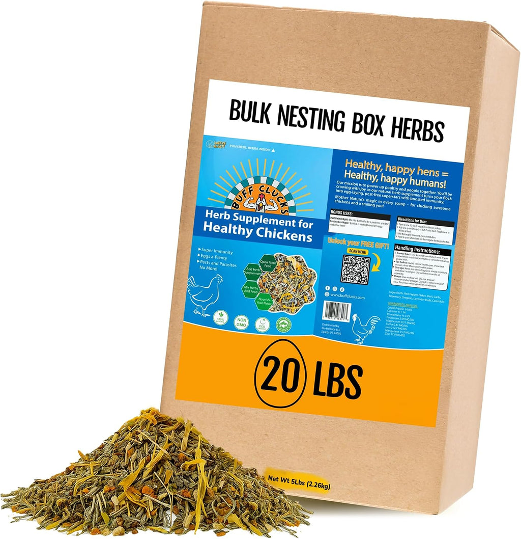 Buff Clucks Chick Formula Herbal Supplement for Baby Chicks - All-Natural Botanical Blend for Daily Wellness, Feather Quality - Plant-Based Herbs for Coop Snacks - Calendula, Oregano, Lemon Balm, USA - Image 9