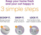 Litter Genie XL+ Pail | Cat Litter Waste Disposal System for Odor Control | Includes 1 Jumbo Refill Bag - Image 11