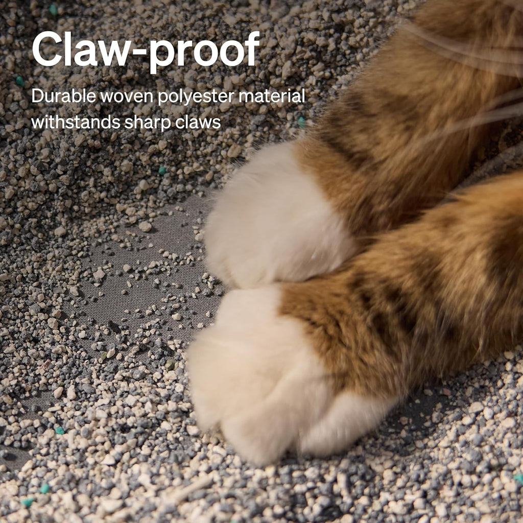 Water resistant anti leak cat litter pad liner base protection features