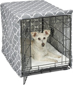 MidWest Homes for Pets Small Dog Crate Cover Featuring Teflon Fabric Protector, Poly-Cotton Privacy Kennel Cover Fits Most 24-inch Crates, Pink Designer Print, Machine Washable, Reduces Barking - Image 15