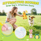 XIUGOAL interactive pet chew toys duck plush showing reinforced stitching details
