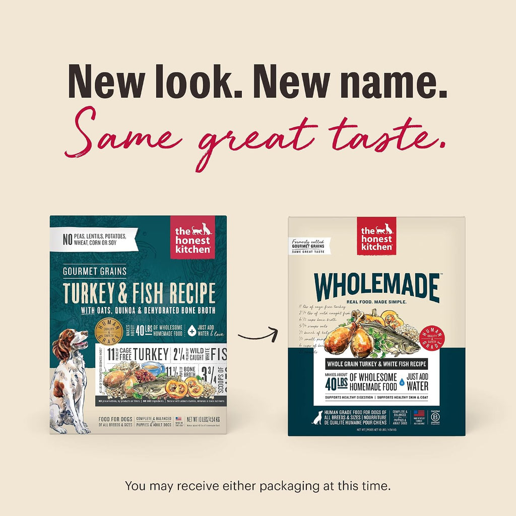 The Honest Kitchen dog food nutritional information and grain-free benefits