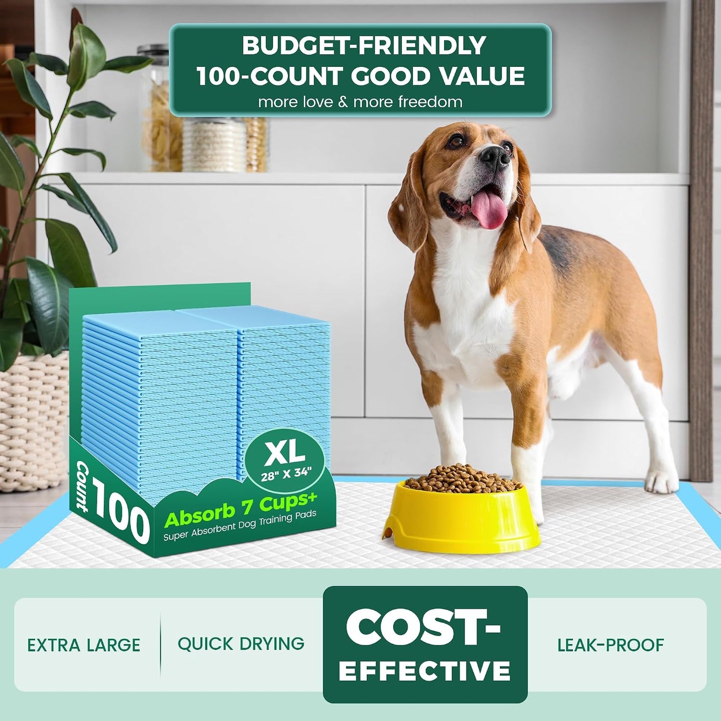 Waterproof backing film of yopetki extra large puppy pads close up