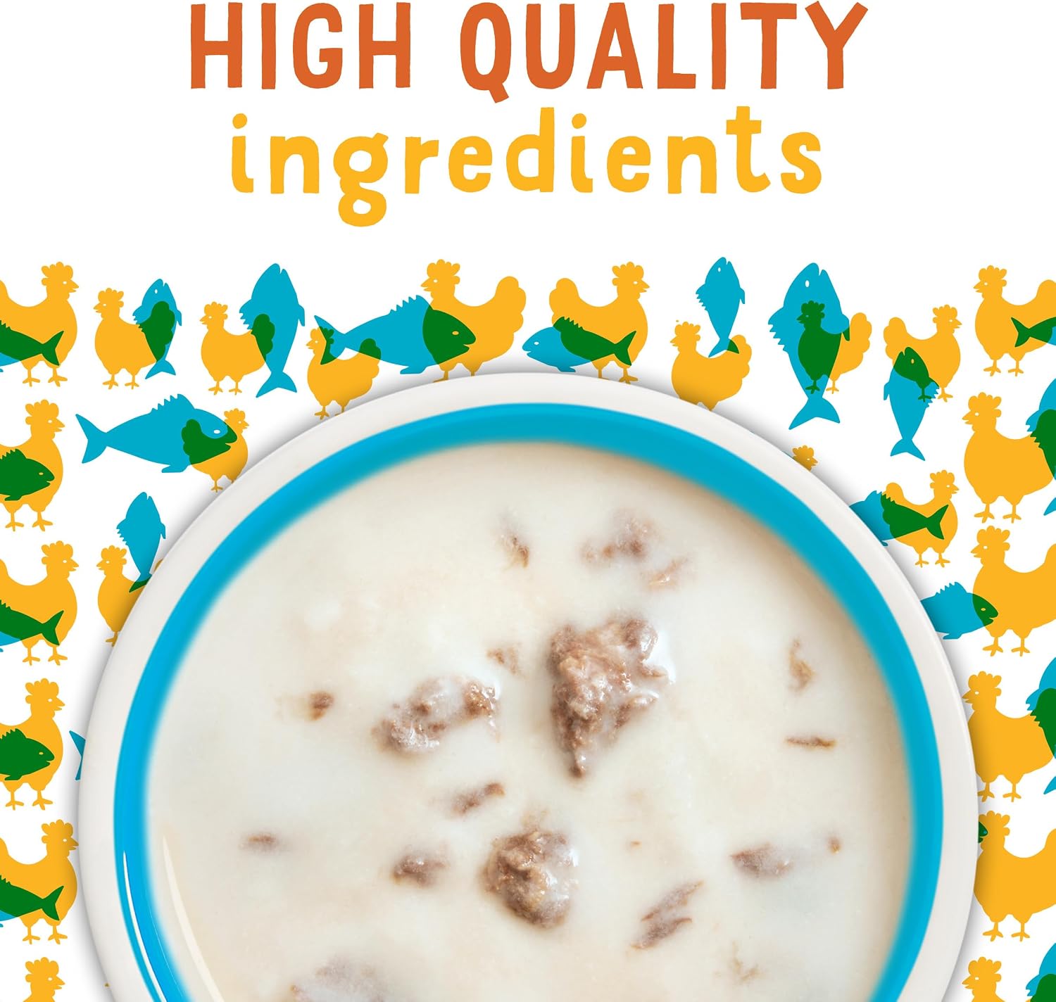 Purina Friskies Lil Soups imported USA packaging back