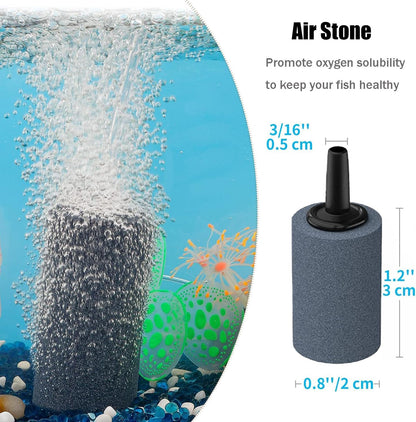 Wonfly flexible airline tubing and suction cups neatly arranged for aquarium organization.