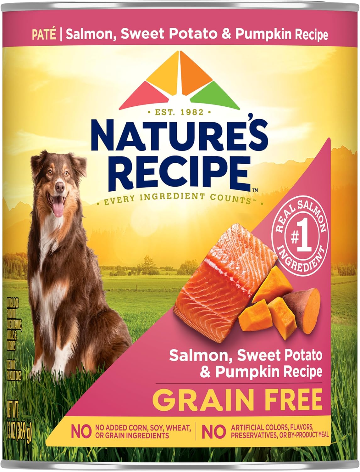 Nature's Recipe premium salmon recipe pÃ¢tÃ© canned wet dog food for adult dogs