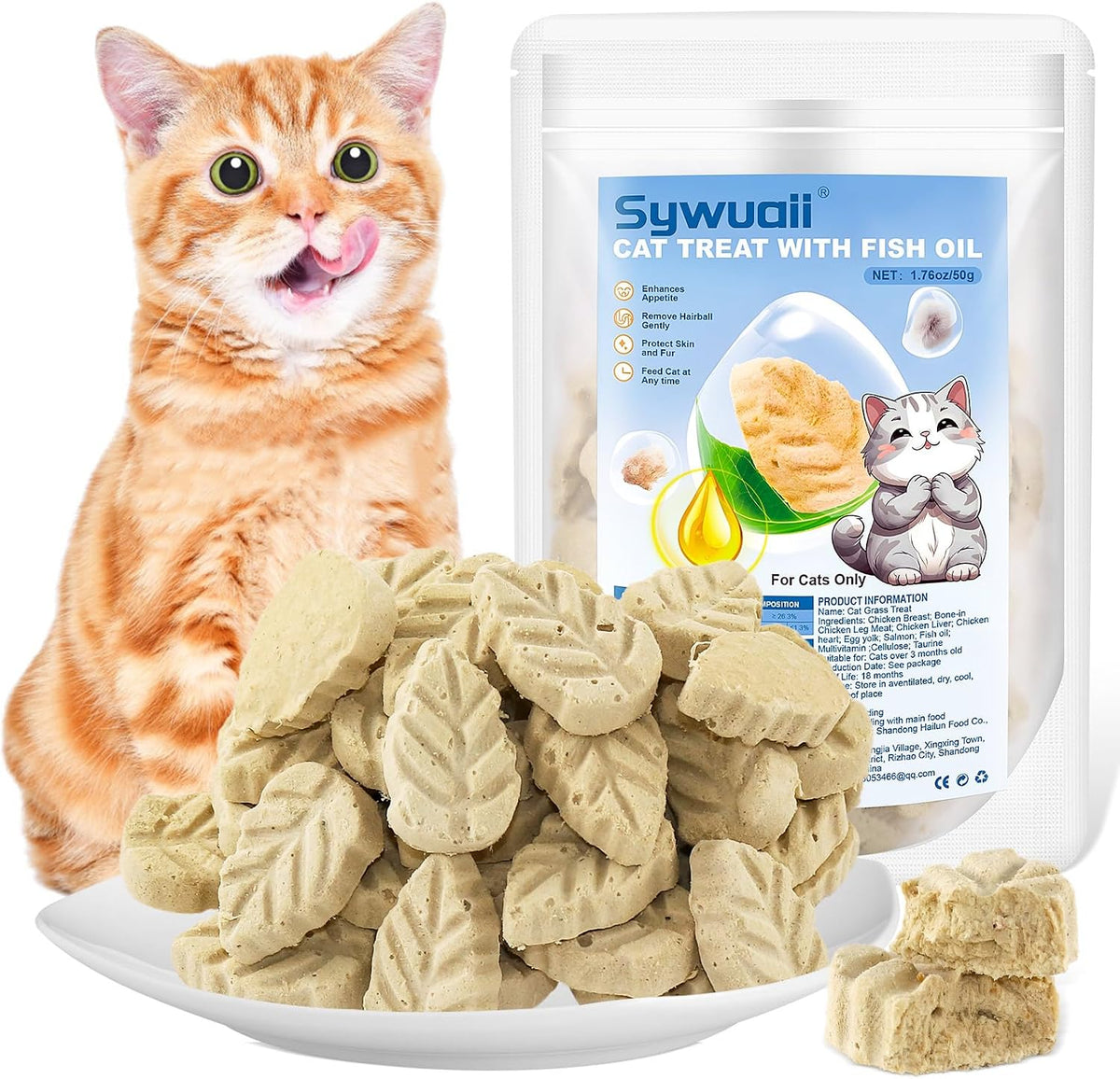 100g/3.52oz Cat Grass Treats, Cat Grass Teething Stick for Hairball Remove and Teeth Cleaning, Edible Cats-Grass Stick Snack - Image 11