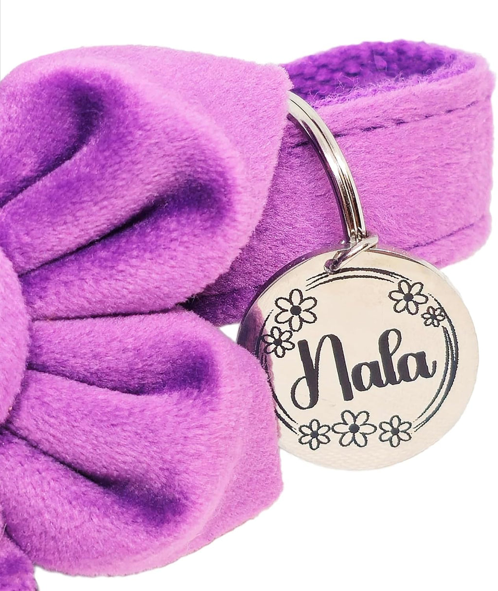 Premium quality imported pet identity tag with paw print charm detail