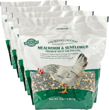Pecking Order premium poultry snack packaging design