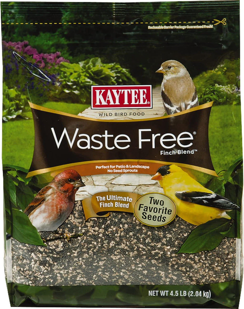 Kaytee No Mess Finch Seed and Nyjer Blend, Attracts Goldfinches, Chickadees, Junos, Finches and Other Wild Birds, 8 Pounds - Image 11
