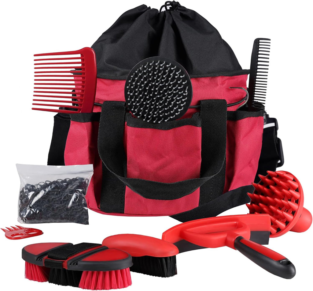 Complete Harrison Howard grooming set for horse maintenance