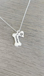 Authentic USA imported Gracefully Made jewelry packaging with dog lover necklace