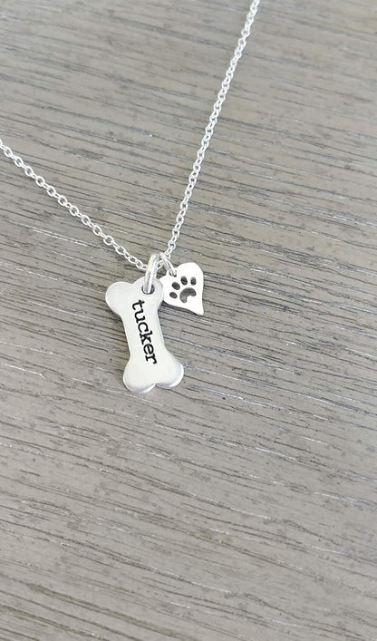 Authentic USA imported Gracefully Made jewelry packaging with dog lover necklace