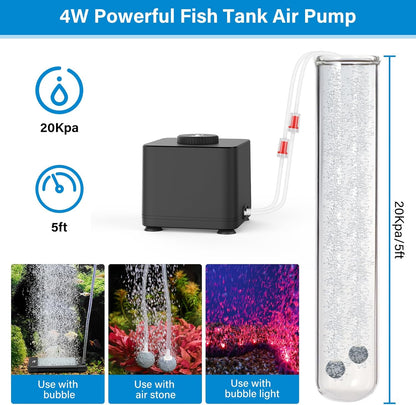 Hygger aquarium pump setup in a professional fish tank