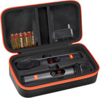 Wireless Microphone Case Compatible with JBL Wireless Two Microphone System, Handheld Dual Mic Travel Bag for Singing or Karaoke for Receivers, Adapters, AA Batteries - Image 14