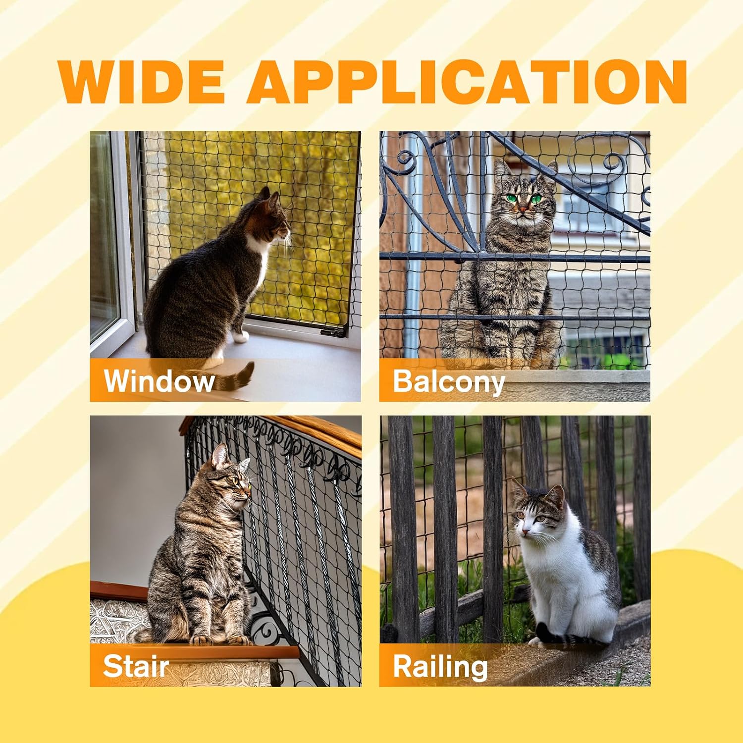 Detailed view of cat proof screen mesh texture