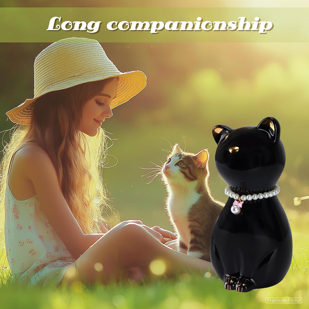 Cat Urns for Ashes, Elegant Ceramics Pets Cremation Keepsake - Image 7