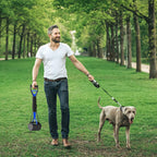 UPSKY pet waste shovel serrated teeth detail illustrating effective grip on grass gravel and concrete surfaces